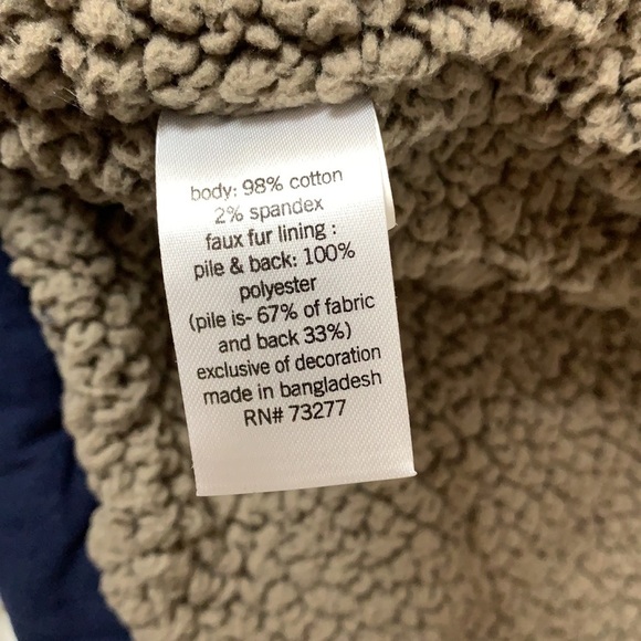 Women’s Sonoma Blue Faux Fur Lining Winter Vest Size Small - Picture 8 of 11